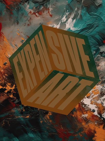 Expensive Art - Bold Statement Poster Wall Art Framed Greetings