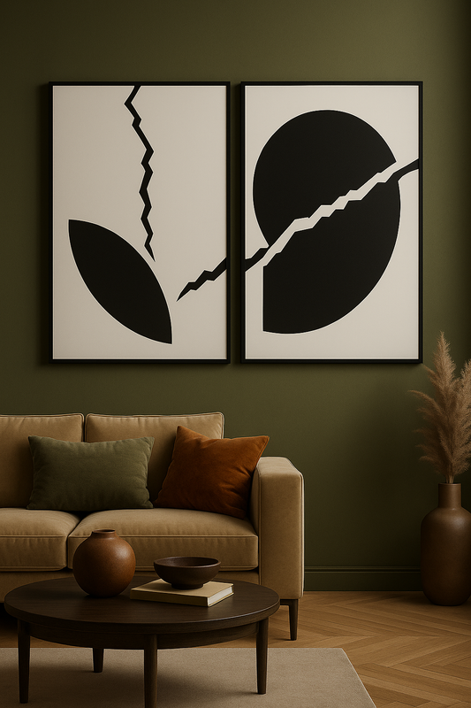 Fragmented Echoes Wall Art