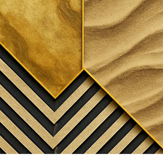 Gilded Fracture Wall Art