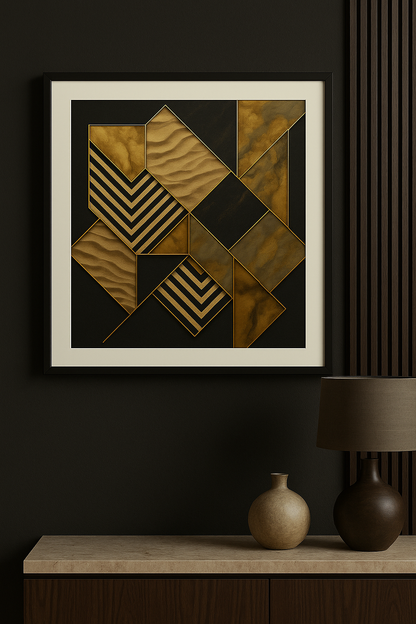 Gilded Fracture Wall Art