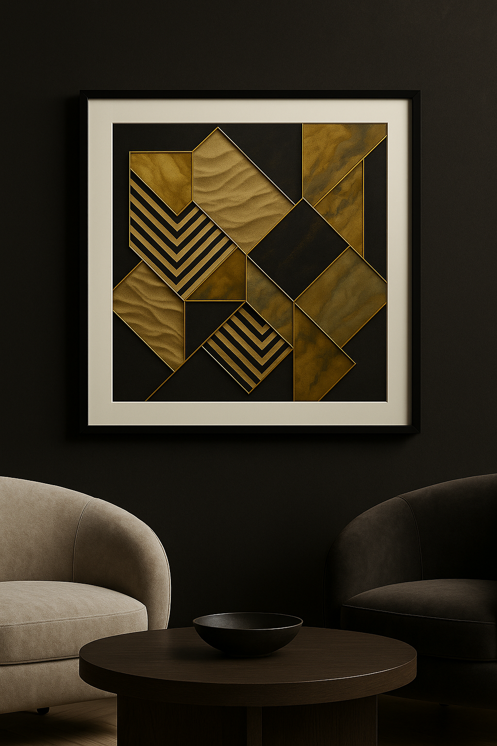 Gilded Fracture Wall Art