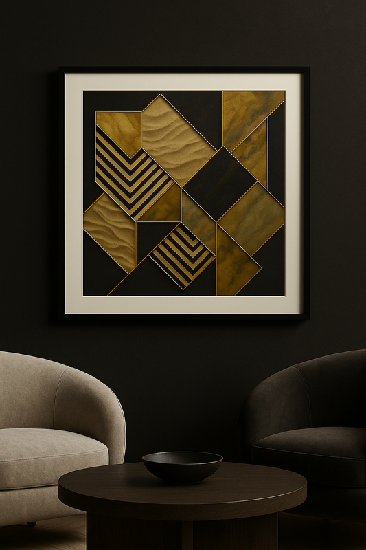 Gilded Fracture Wall Art