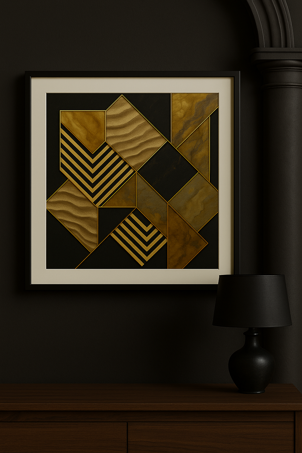 Gilded Fracture Wall Art