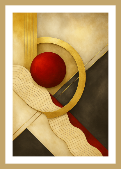 Gold Reprise – Abstract Landscape Wall Art