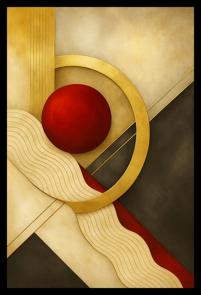 Gold Reprise – Abstract Landscape Wall Art