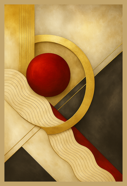 Gold Reprise – Abstract Landscape Wall Art