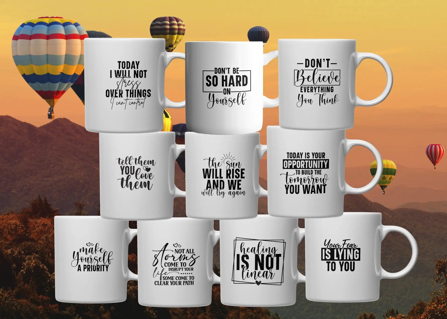 Mugs of Mindful Encouragement Framed Greetings