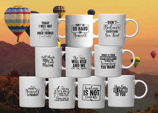 Mugs of Mindful Encouragement Framed Greetings