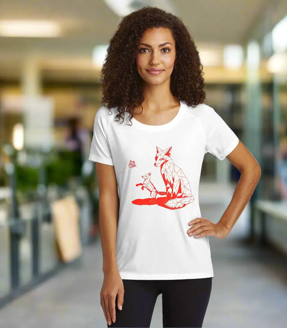 Geometric Wolf - Short Sleeve Tee Kate Lawson