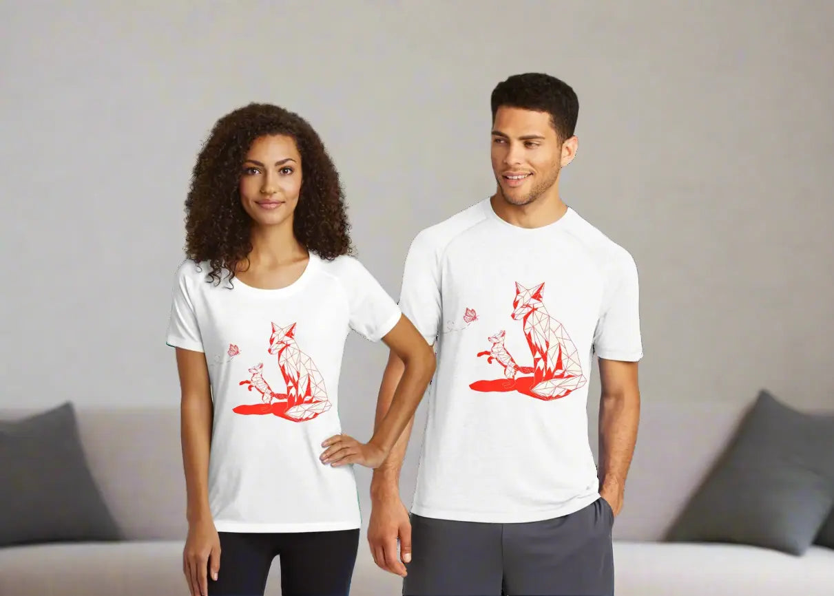 Geometric Wolf - Short Sleeve Tee Kate Lawson