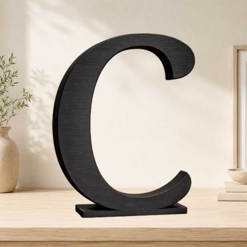 Large Freestanding Serif Letter — 9-Inch Decorative Accent
