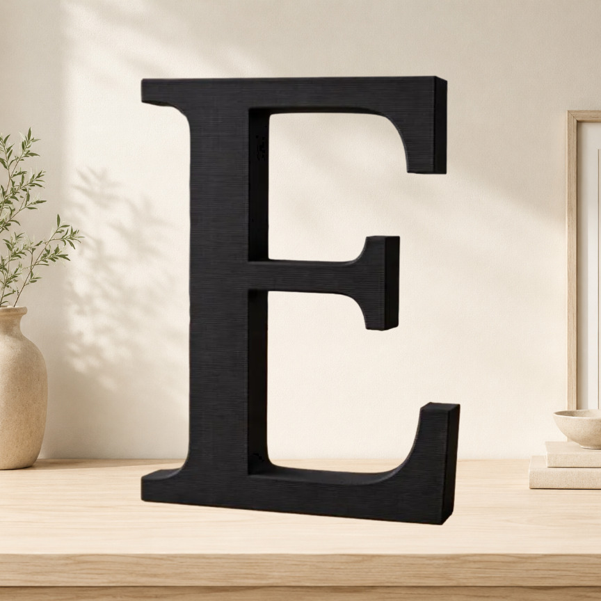 Large Freestanding Serif Letter — 9-Inch Decorative Accent