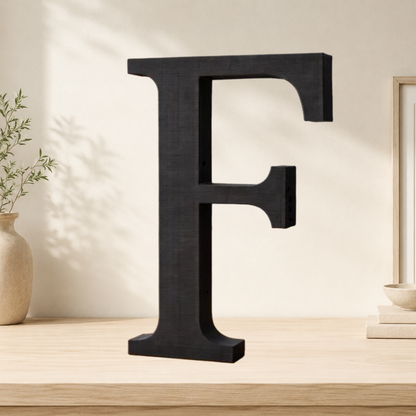 Large Freestanding Serif Letter — 9-Inch Decorative Accent