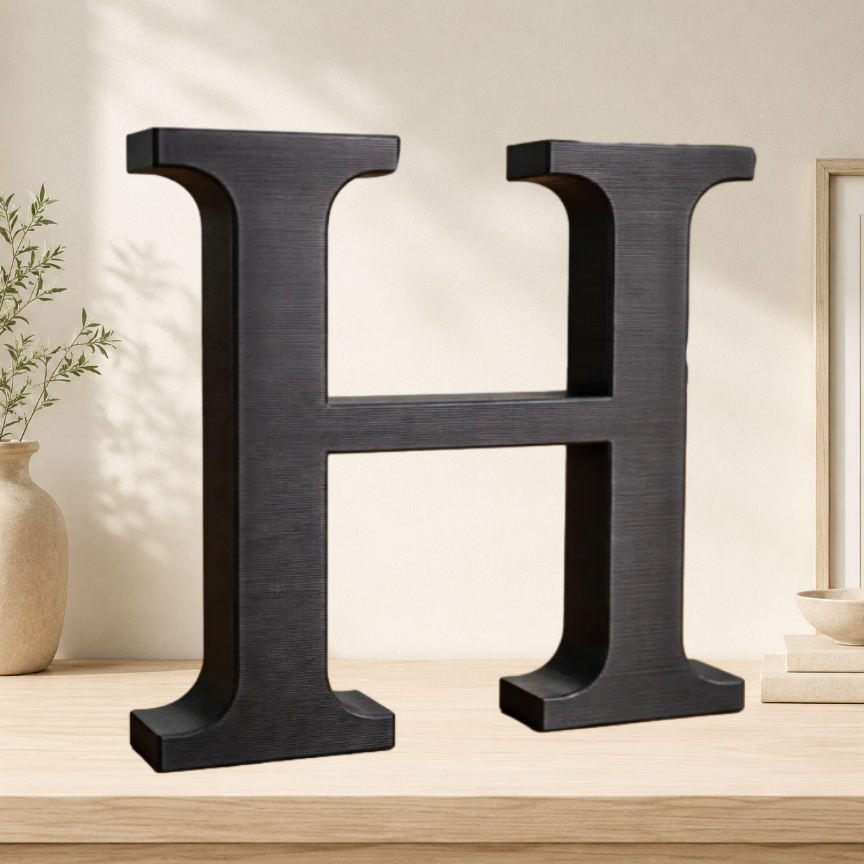 Large Freestanding Serif Letter — 9-Inch Decorative Accent