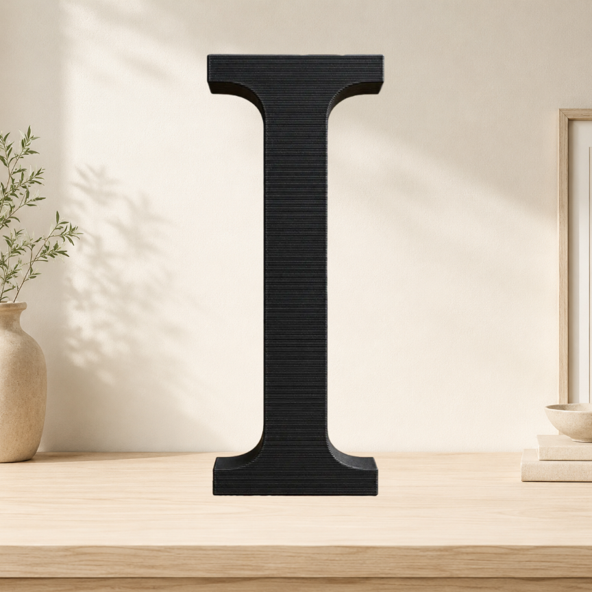 Large Freestanding Serif Letter — 9-Inch Decorative Accent