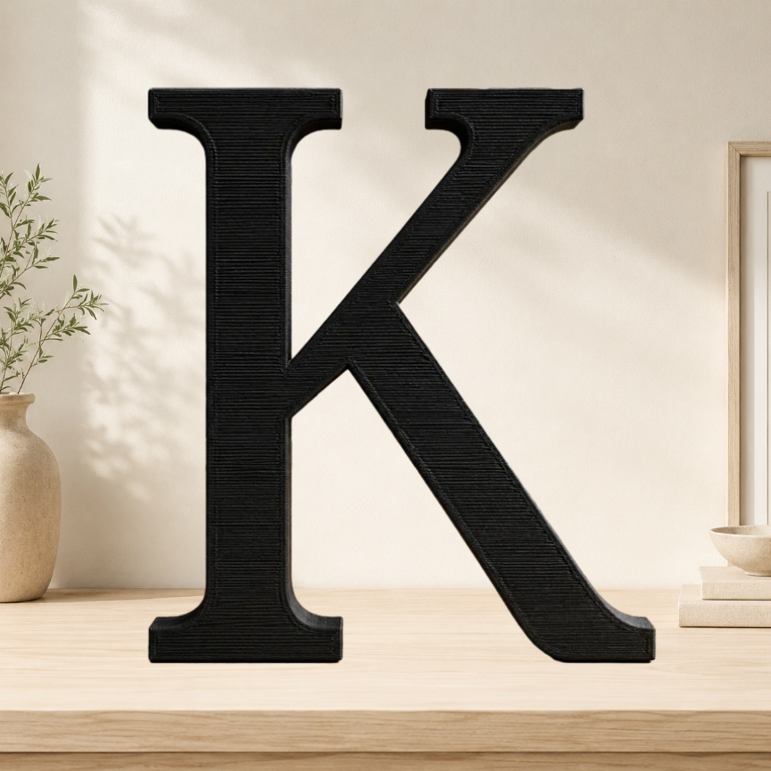 Large Freestanding Serif Letter — 9-Inch Decorative Accent