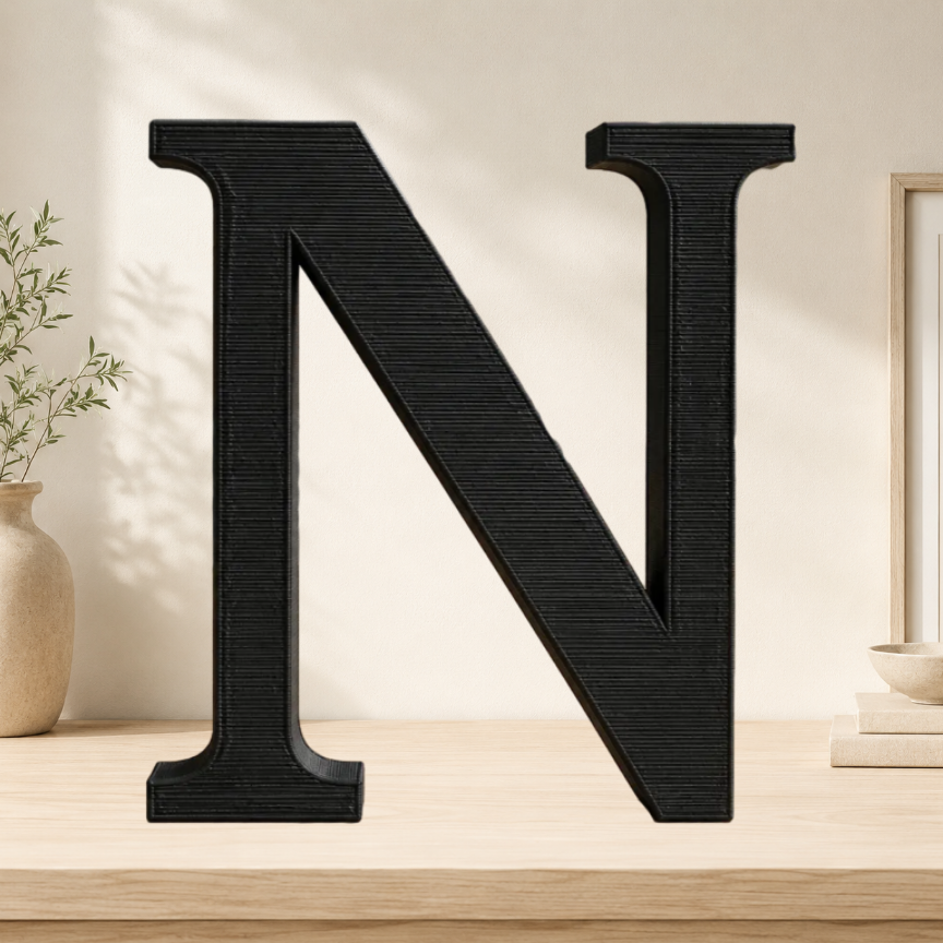 Large Freestanding Serif Letter — 9-Inch Decorative Accent