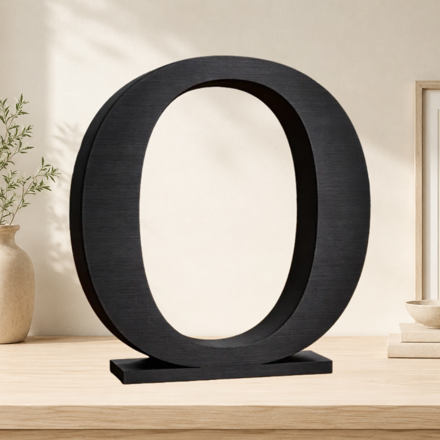 Large Freestanding Serif Letter — 9-Inch Decorative Accent