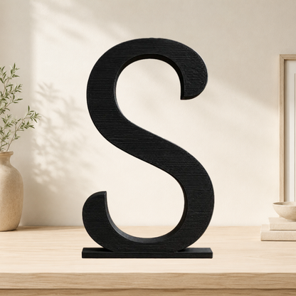 Large Freestanding Serif Letter — 9-Inch Decorative Accent