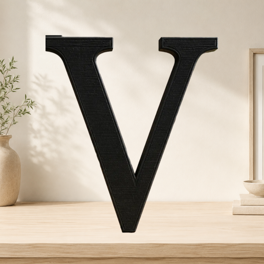 Large Freestanding Serif Letter — 9-Inch Decorative Accent