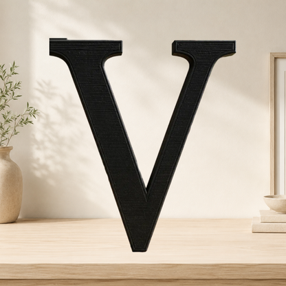 Large Freestanding Serif Letter — 9-Inch Decorative Accent