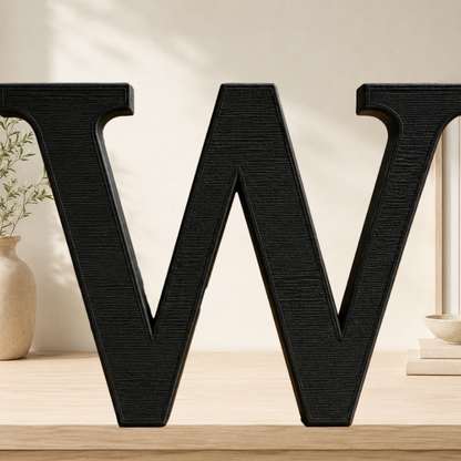 Large Freestanding Serif Letter — 9-Inch Decorative Accent