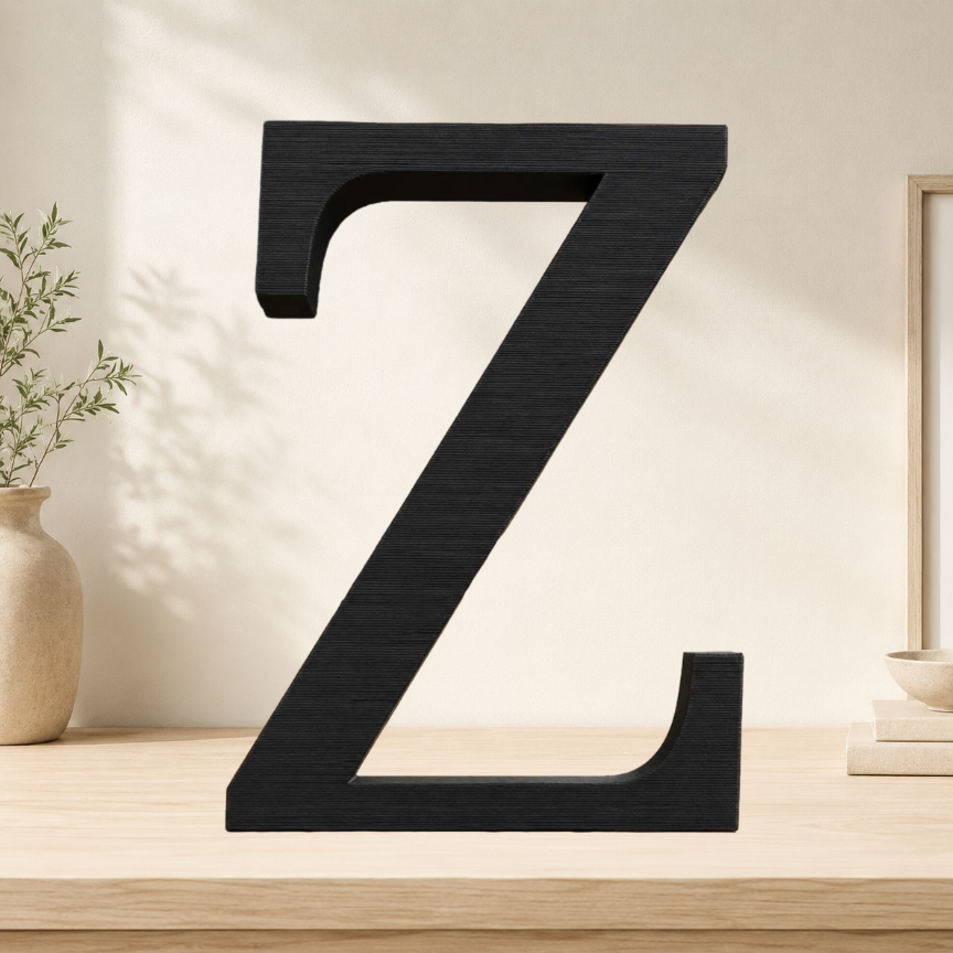 Large Freestanding Serif Letter — 9-Inch Decorative Accent