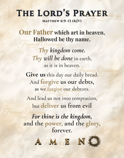 The Lord’s Prayer – Heirloom Edition