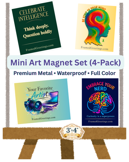 Mini Art Magnet Set (4-Pack)