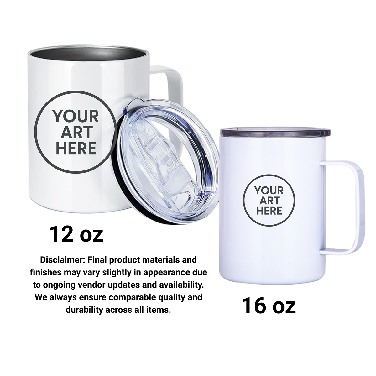 Personalized Stainless Steel Coffee Mugs