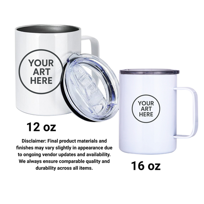 Personalized Stainless Steel Coffee Mugs