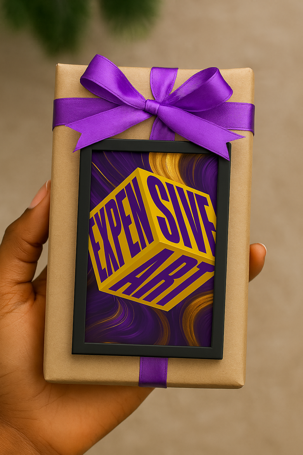 Expensive Art - Bold Statement Art Purple & Gold Edition