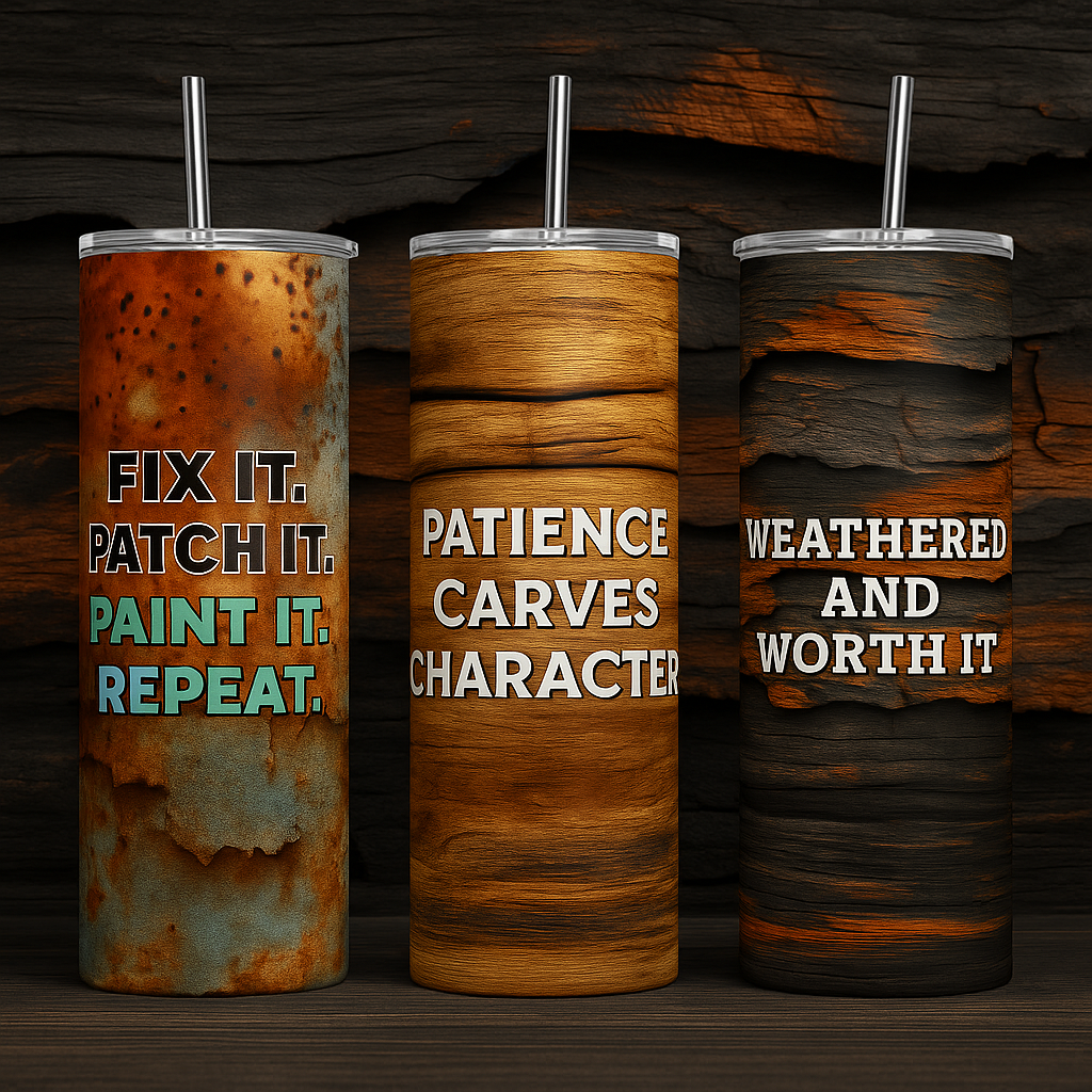 Skinny Tumblers -Rugged Refined