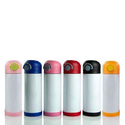 Personalized 12oz Sippy Cup – Leak-Proof Kids Cup with Flip-Top Lid, Straw & Silicone Sleeve