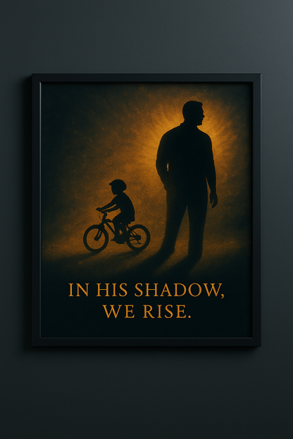 In His Shadow, We Rise – Fine Art Father’s Day Print