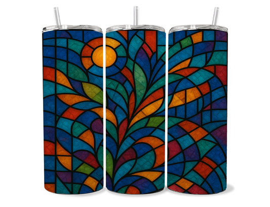 Stained Glass Series — 20 oz Clear Skinny Tumblers