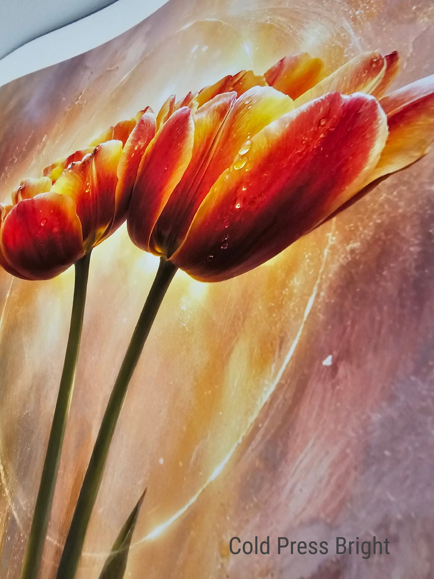 Standing in Warmth – Mixed Media Fine Art Print