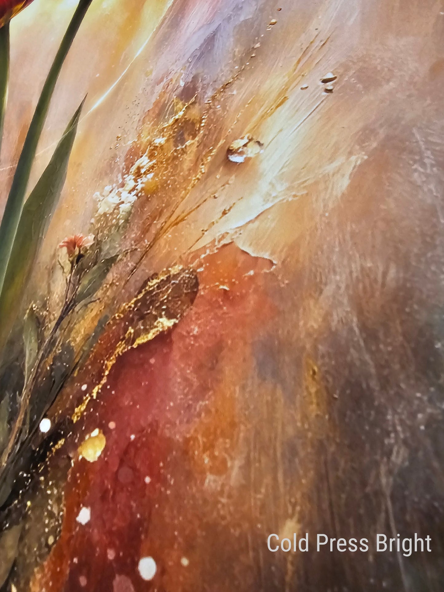 Standing in Warmth – Mixed Media Fine Art Print