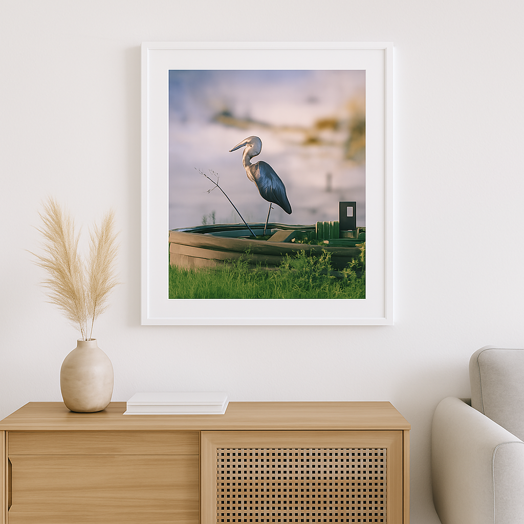Stillness in the Refuge - Little Blue Heron