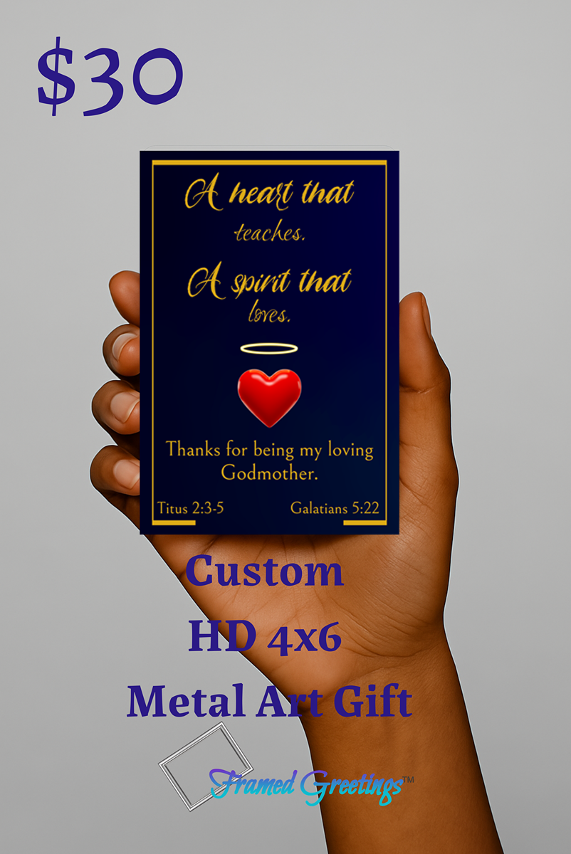 Custom Metal Art Print – Personalized ChromaLuxe Sublimation (Multiple Sizes)