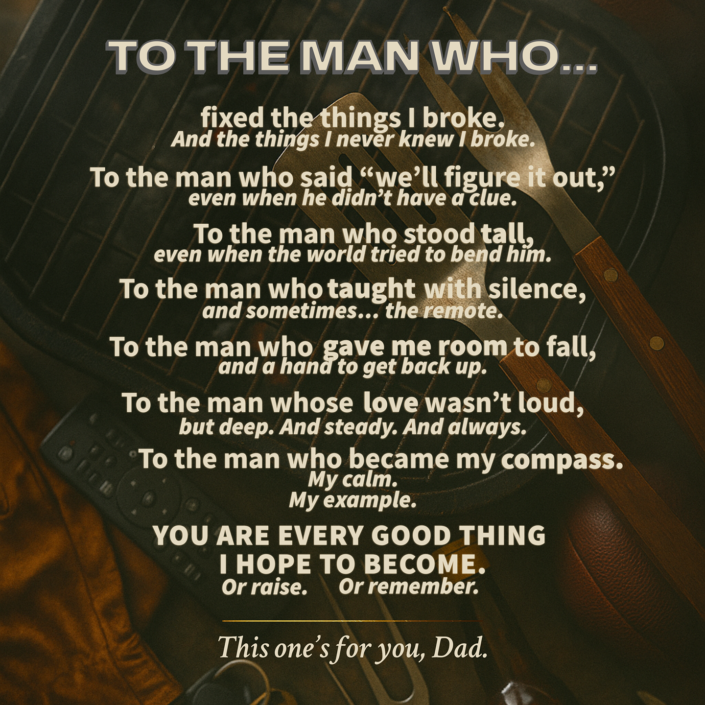 The Man Who… Tribute Print