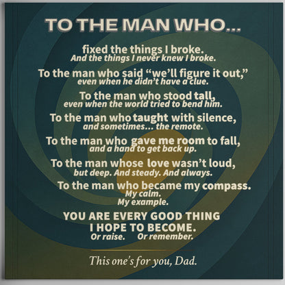 The Man Who… Tribute Print