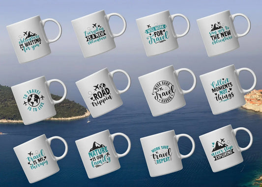 Mugs for Travel Lovers Framed Greetings