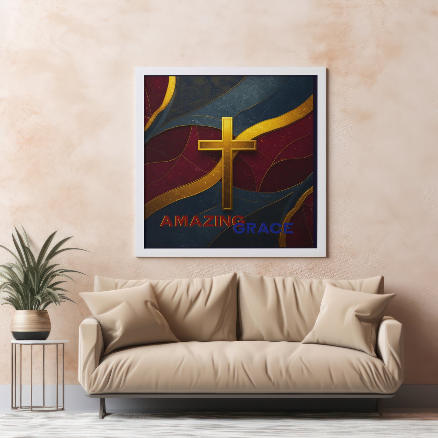 Framed Greetings Amazing Grace – Fine Art Print 