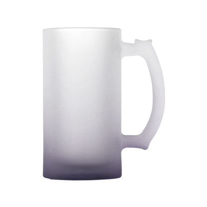 Custom Frosted Glass Beer Mugs Personalized 16oz