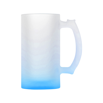 Custom Frosted Glass Beer Mugs Personalized 16oz
