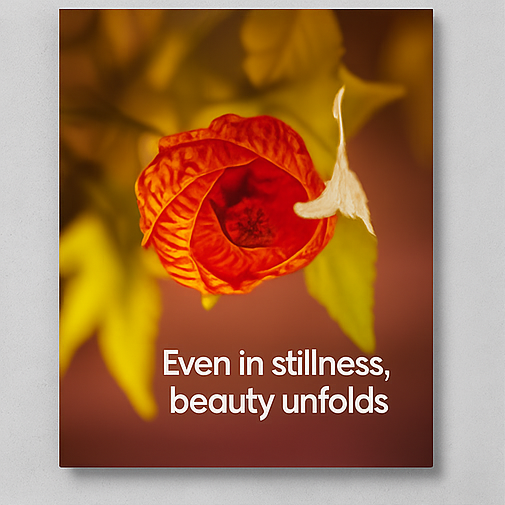 Even in Stillness – Original Photography Art Print | Chinese Lantern Flower