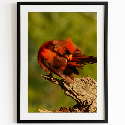 Feathered Focus – Northern Cardinal Photography Print | Framed Greetings