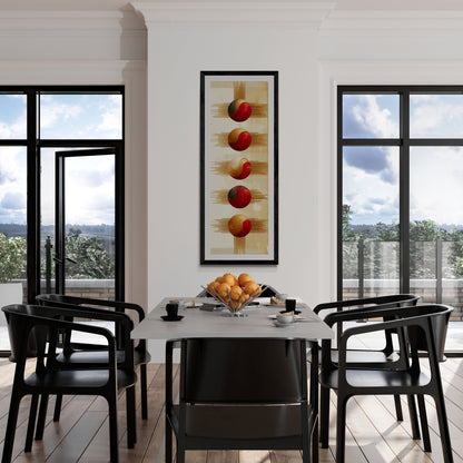 Red and Gold Harmony Wall Art