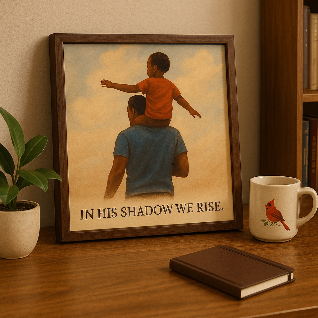 In His Shadow, We Rise – Fine Art Father’s Day Print